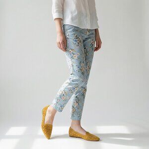 Mustard Perforated Women's Flats